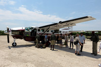 Loading up to fly to Khwai River Lodge