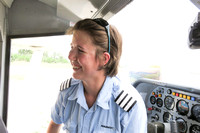 Heather, our pilot from Khwai to Eagle Island